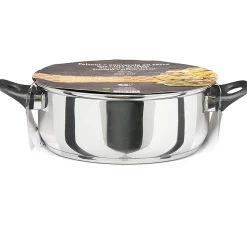 Cuisson<Gifi Faitout anti adhésif inox couvercle en verre