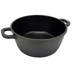 Cuisson<Gifi Faitout noir couvercle verre transparent