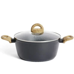 Cuisson<Gifi Faitout tous feux dont induction aluminium gris Ø24cm