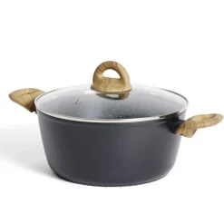 Cuisson<Gifi Faitout tous feux dont induction aluminium gris Ø24cm