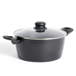 Cuisson<Gifi Faitout tous feux dont induction aluminium noir Ø24cm