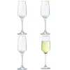 Gifi Flûte à champagne bord doré 19,5cl x4| Vaisselle Et Accessoires De Table