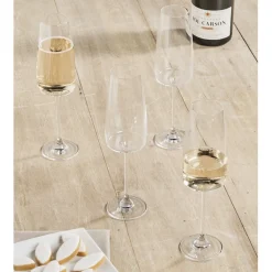 Gifi Flûte à champagne cristallin 34 cl x4| Vaisselle Et Accessoires De Table