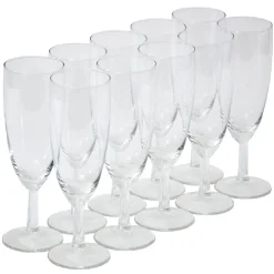 Gifi Flûte à champagne en verre 15cl x10| Vaisselle Et Accessoires De Table