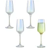 Gifi Flûte à champagne irisé transparent 19,5cl x4| Vaisselle Et Accessoires De Table