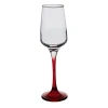 Gifi Flûte à champagne rouge translucide x6| Vaisselle Et Accessoires De Table