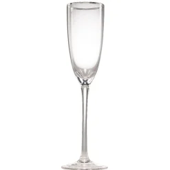 Gifi Flûte avec filet argenté en verre| Vaisselle Et Accessoires De Table