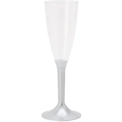 Gifi Flûte réutilisable argentée x6| Vaisselle Et Accessoires De Table