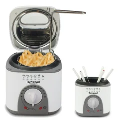 Petit Électroménager<Gifi Friteuse et fondue 2 en 1 Techwood