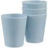 Gifi Gobelet bleu en bambou x 4| Vaisselle Et Accessoires De Table