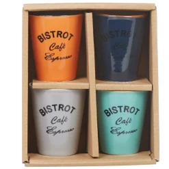 Vaisselle Et Accessoires De Table<Gifi Gobelet café expresso multicolore Bistrot x4