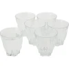 Gifi Gobelet embossé en verre 24 cl x6| Vaisselle Et Accessoires De Table