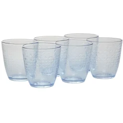 Vaisselle Et Accessoires De Table<Gifi Gobelet en verre Ambre design epona transparent bleu x6