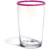 Gifi Gobelet en verre bord coloré 30 cl x 3| Vaisselle Et Accessoires De Table