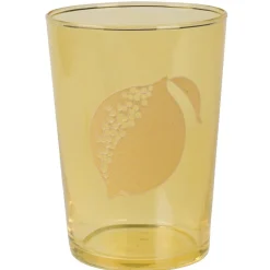 Gifi Gobelet en verre décor citron| Vaisselle Et Accessoires De Table