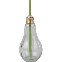 Gifi Gobelet en verre forme ampoule avec paille| Vaisselle Et Accessoires De Table