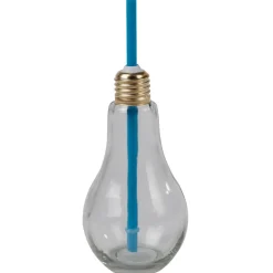 Gifi Gobelet en verre forme ampoule avec paille| Vaisselle Et Accessoires De Table