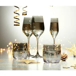 Gifi Gobelet en verre Kira Smoked 31cL x4| Vaisselle Et Accessoires De Table
