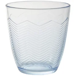 Vaisselle Et Accessoires De Table<Gifi Gobelet en verre Margaux motifs chevron transparent bleu x6