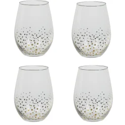 Vaisselle Et Accessoires De Table<Gifi Gobelet ovales pois doré x4