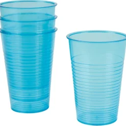 Gifi Gobelet plastique bleu x4| Vaisselle Et Accessoires De Table