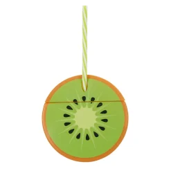 Gifi Gobelet plastique et paille en forme de kiwi| Vaisselle Et Accessoires De Table