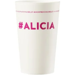 Gifi Gobelet plastique prénom #ALICIA 33cl| Vaisselle Et Accessoires De Table