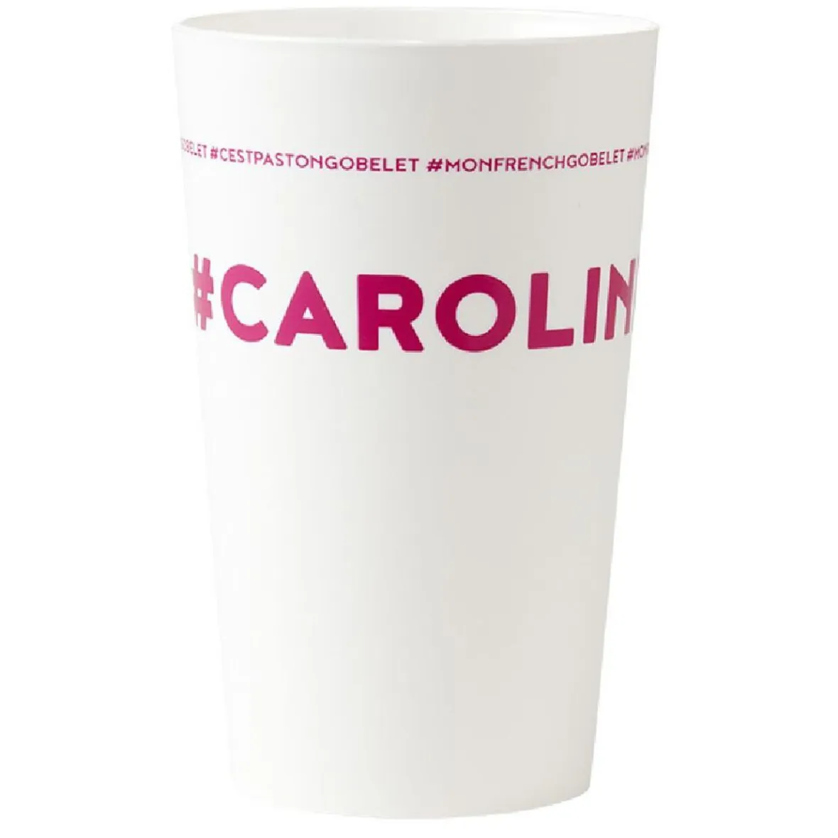 Gifi Gobelet plastique prénom #CAROLINE 33 cl| Vaisselle Et Accessoires De Table