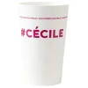 Gifi Gobelet plastique prénom #CÉCILE 33 cl| Vaisselle Et Accessoires De Table