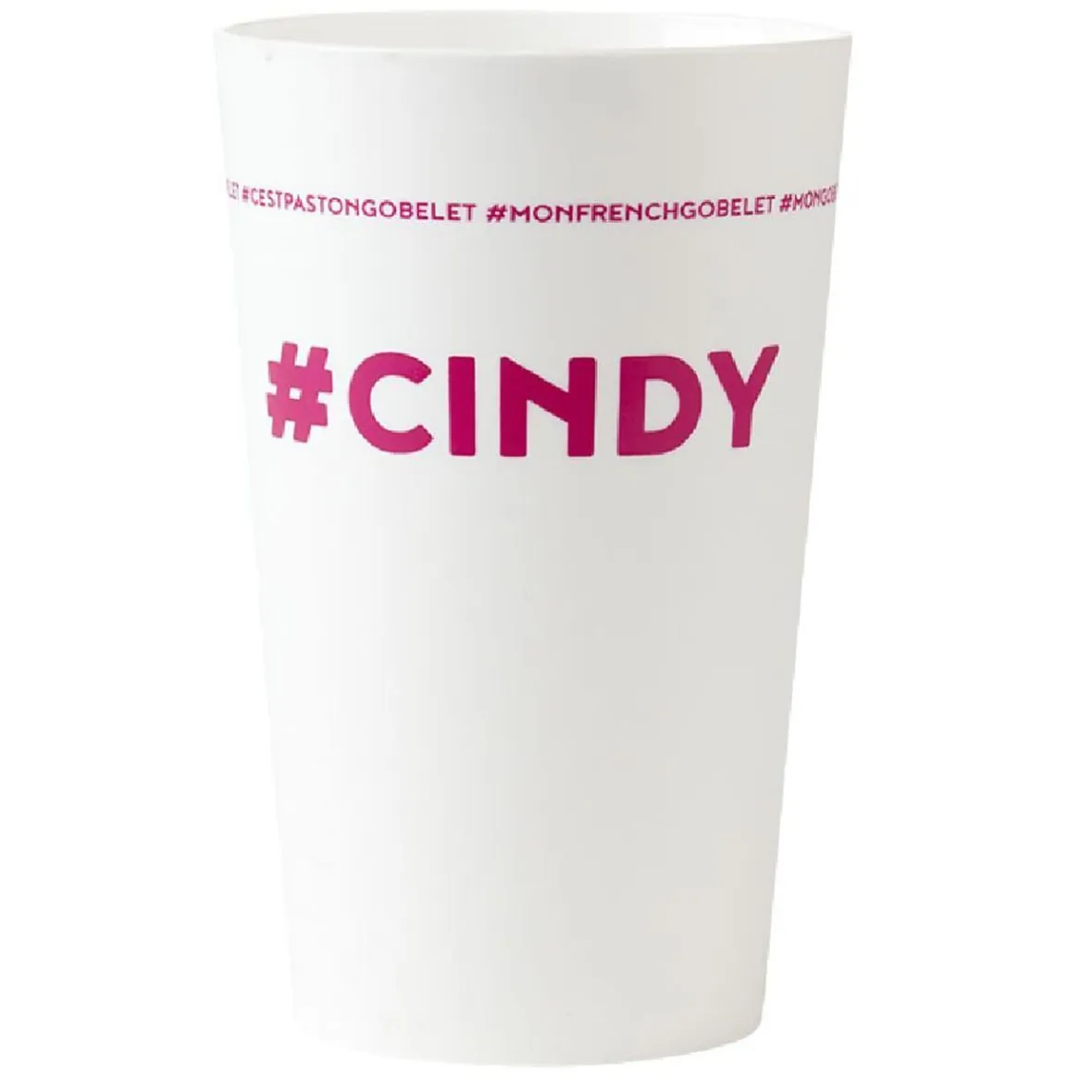 Gifi Gobelet plastique prénom #CINDY 33 cl| Vaisselle Et Accessoires De Table