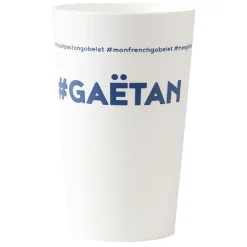 Gifi Gobelet plastique prénom #GAËTAN 33 cl| Vaisselle Et Accessoires De Table
