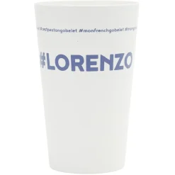Gifi Gobelet plastique prénom #LORENZO 33cl| Vaisselle Et Accessoires De Table