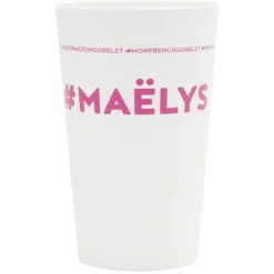 Gifi Gobelet plastique prénom #MAËLYS 33cl| Vaisselle Et Accessoires De Table