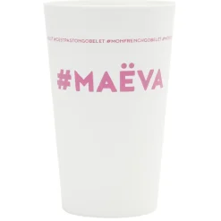 Gifi Gobelet plastique prénom #MAËVA 33cl| Vaisselle Et Accessoires De Table