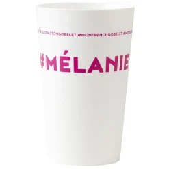 Gifi Gobelet plastique prénom #MÉLANIE 33cl| Vaisselle Et Accessoires De Table