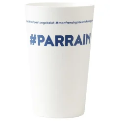 Gifi Gobelet plastique prénom #PARRAIN 33 cl| Vaisselle Et Accessoires De Table