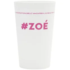 Gifi Gobelet plastique prénom #ZOÉ 33cl| Vaisselle Et Accessoires De Table