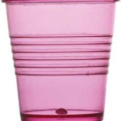 Gifi Gobelet plastique rose transparent x4| Vaisselle Et Accessoires De Table