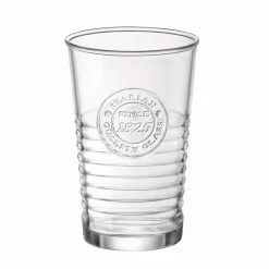 Gifi Gobelet strie embossée inscription Since 1825 transparent x3| Vaisselle Et Accessoires De Table