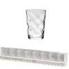 Gifi Gobelet verre motif embossé transparent 20 cl x8| Vaisselle Et Accessoires De Table