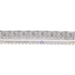 Gifi Gobelet verre motif embossé transparent 20 cl x8| Vaisselle Et Accessoires De Table