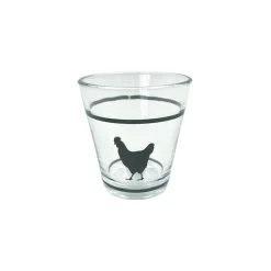 Gifi Gobelet verre motif poule 25cl - x3| Vaisselle Et Accessoires De Table