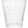 Gifi Gobelet verre motif triangulaire 25cl - x3| Vaisselle Et Accessoires De Table