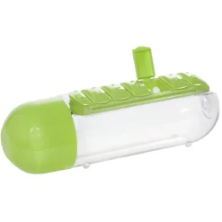 Gifi Gourde pilulier hebdomadaire transparente et verte| Vaisselle Et Accessoires De Table