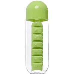 Gifi Gourde pilulier hebdomadaire transparente et verte| Vaisselle Et Accessoires De Table