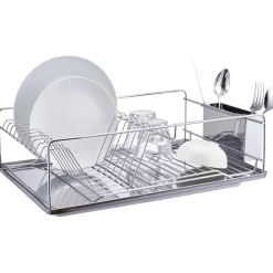 Rangement De Cuisine<Gifi Égouttoir à vaisselle avec porte-couverts inox