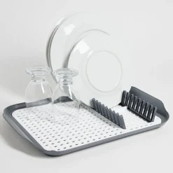 Rangement De Cuisine<Gifi Égouttoir à vaisselle 30,3x41,5x3,8cm plastique gris et blanc