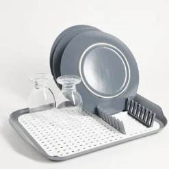 Rangement De Cuisine<Gifi Égouttoir à vaisselle 30,3x41,5x3,8cm plastique gris et blanc