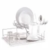 Rangement De Cuisine<Gifi Égouttoir avec plateau et supports couverts blancs 2 niveaux