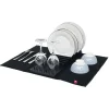 Rangement De Cuisine<Gifi Égouttoir avec tapis pliable noir 11 rangées 12 picots